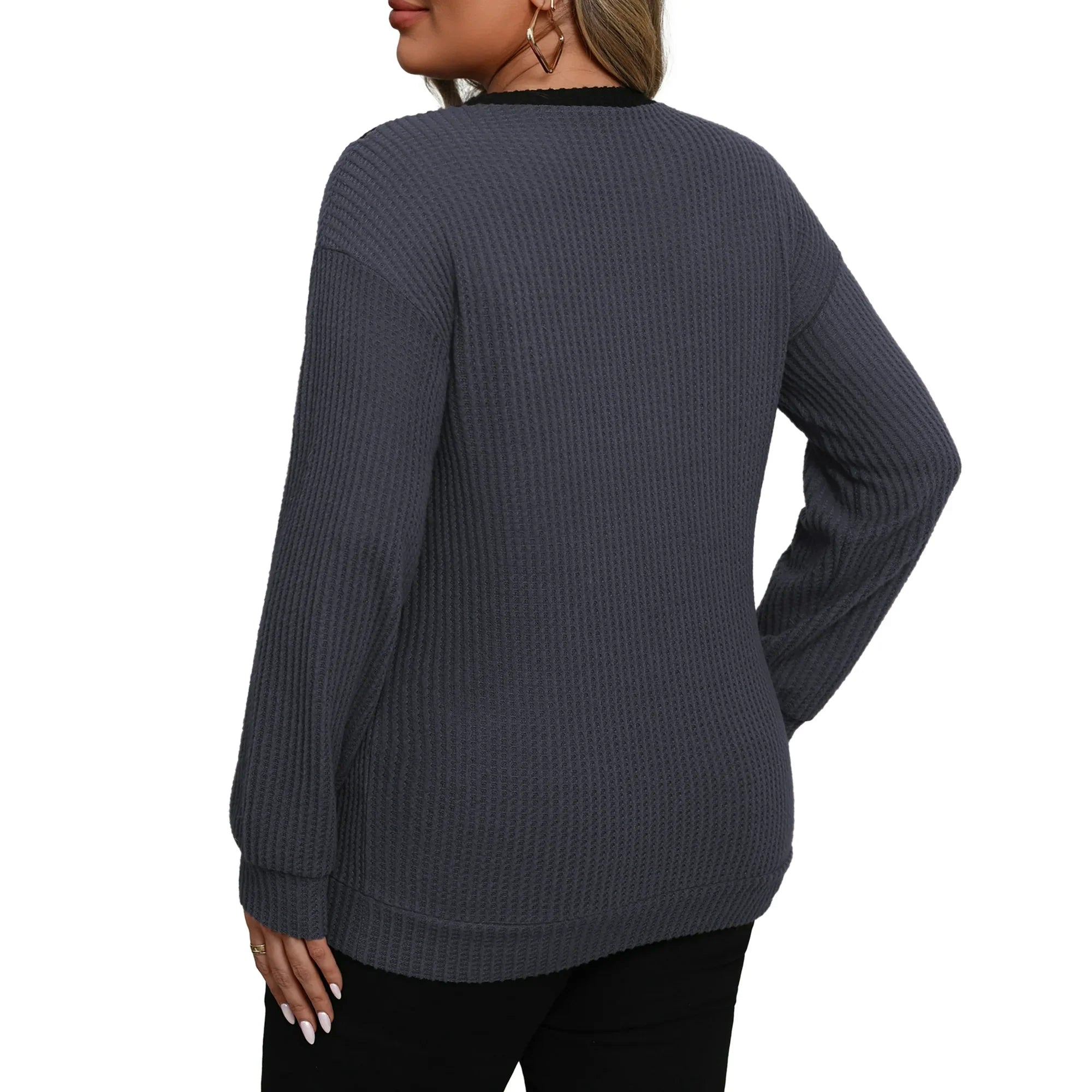 a.Jesdani Plus size Sweatshirts for Women Crewneck Casual Lace Patchwork Pullover Sweater 2xl